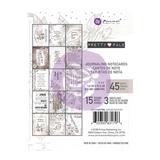 Pretty Pale Journaling Cards Pad 3inX4in 15 Designs 3 Each 45pk