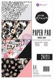 My Prima Planner Double-Sided A4 Paper Pad Midnight Bloom 24pk