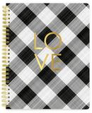 The Good Life Composition Spiral Notebook Love Blank Pages 7.5inX9.75in