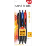 307 Retractable Gel Pen .5mm Micro Assorted 3pk