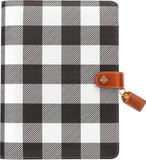 Color Crush A5 Faux Leather Planner Kit Buffalo Plaid 7.5inX10in