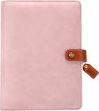 Color Crush A5 Faux Leather 6-Ring Planner Binder Soft Lilac 7.5inX10in