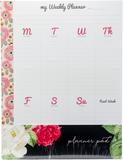 My Happy Place Composition Planner Pad Weekly 6 Designs 7.5inX9.75in 24pk