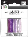 Happy Planner Mini Washi Tape Purple Hues 3mmx6.56yds 1pk