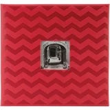 Pioneer Embossed Post Bound Frame Album Red 12inX12in