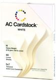 American Crafts Cardstock Pack White 5inx7in