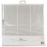 D-Ring Album Multi Pocket Protectors 6 6inX4in Pockets 12inx12in 10pk