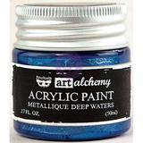 Finnabair Art Alchemy Acrylic Paint Metallique Blue