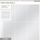 K & Company Photo Page Refills 12inx12in 10pk 6 4inx6in Pockets